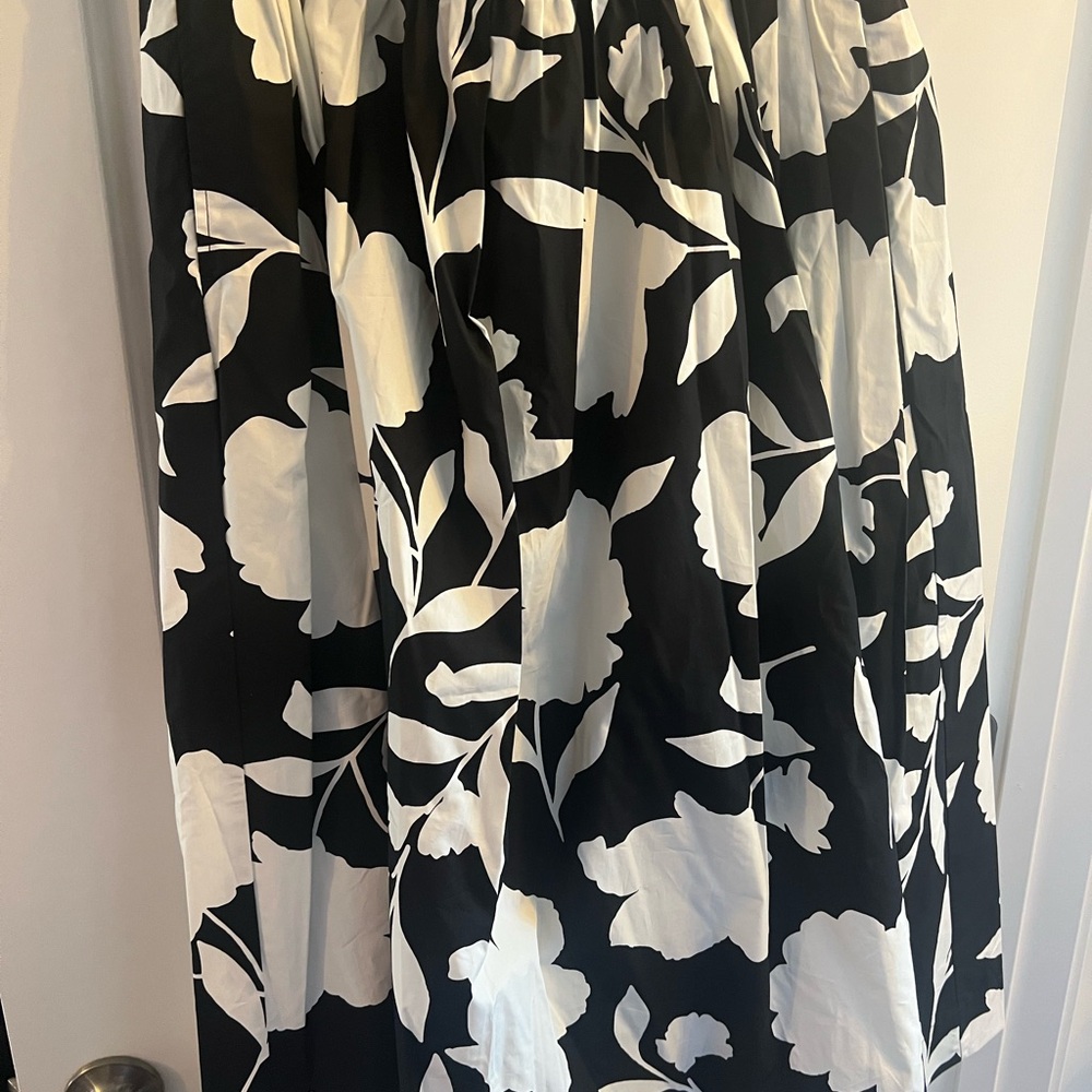 Target and Kate Spade Black and White Floral Women's Skirt